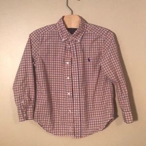 Polo by Ralph Lauren plaid boys button up size 5